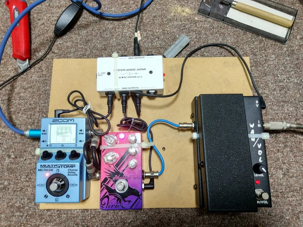 エフェクトボードはMDF合板とタイラップを使え