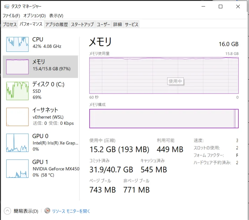 ThinkBook 16P Gen2を買ってしまった。