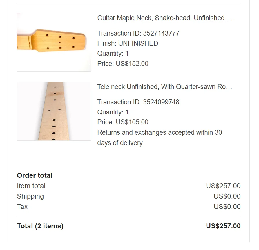 FENDER USA Highway ONEのボディーを手に入れたので似合うネックを探してみる