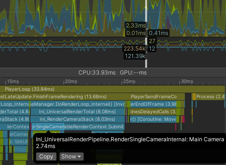UnityのFPSが落ちる問題の対策（描画周り）